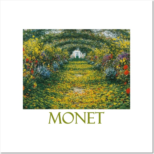 Garden at Giverny, Arches by Claude Monet Wall Art by Naves